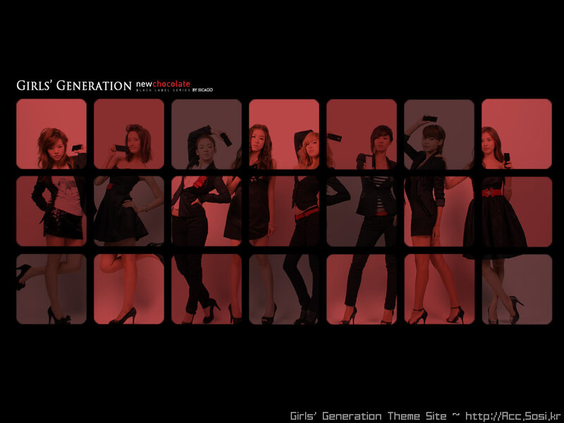 Girls' Generation Members — Black, Dramatic
