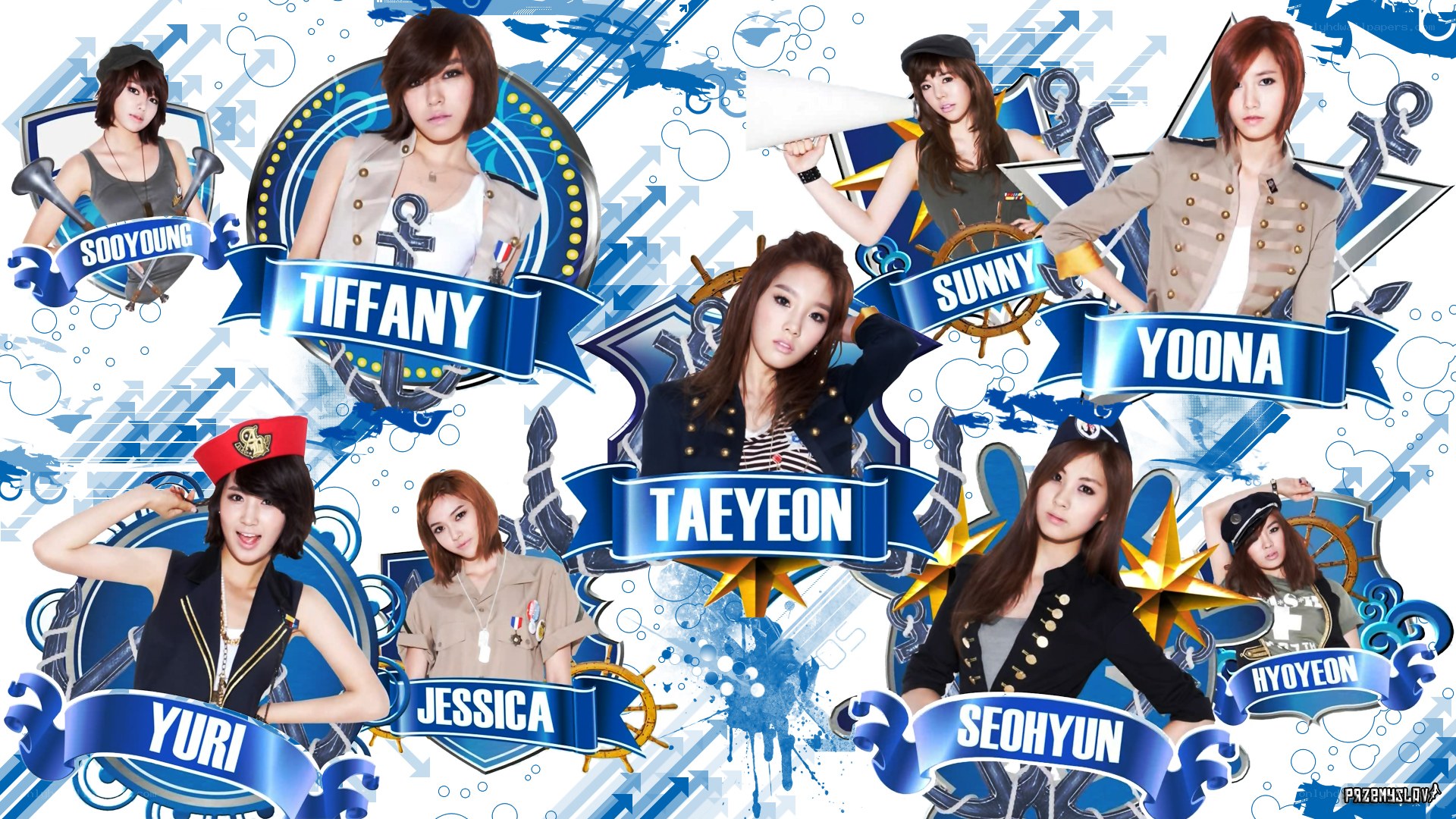 Girls' Generation members collage
