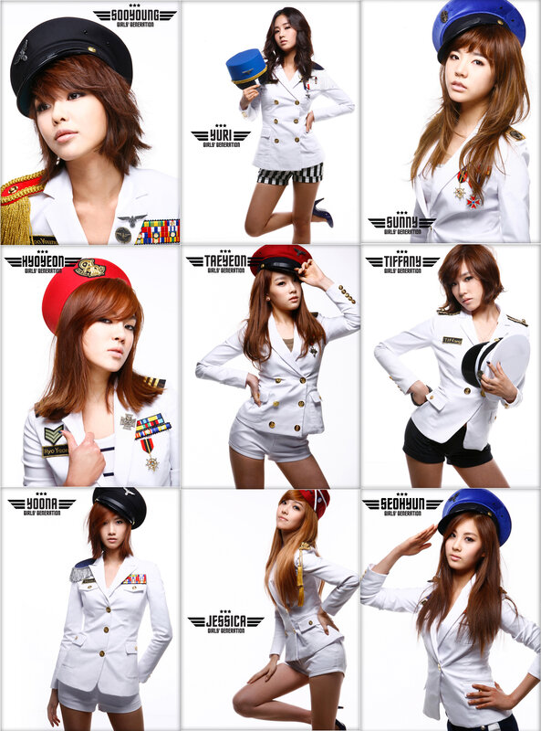 Girls' Generation military-themed photoshoot