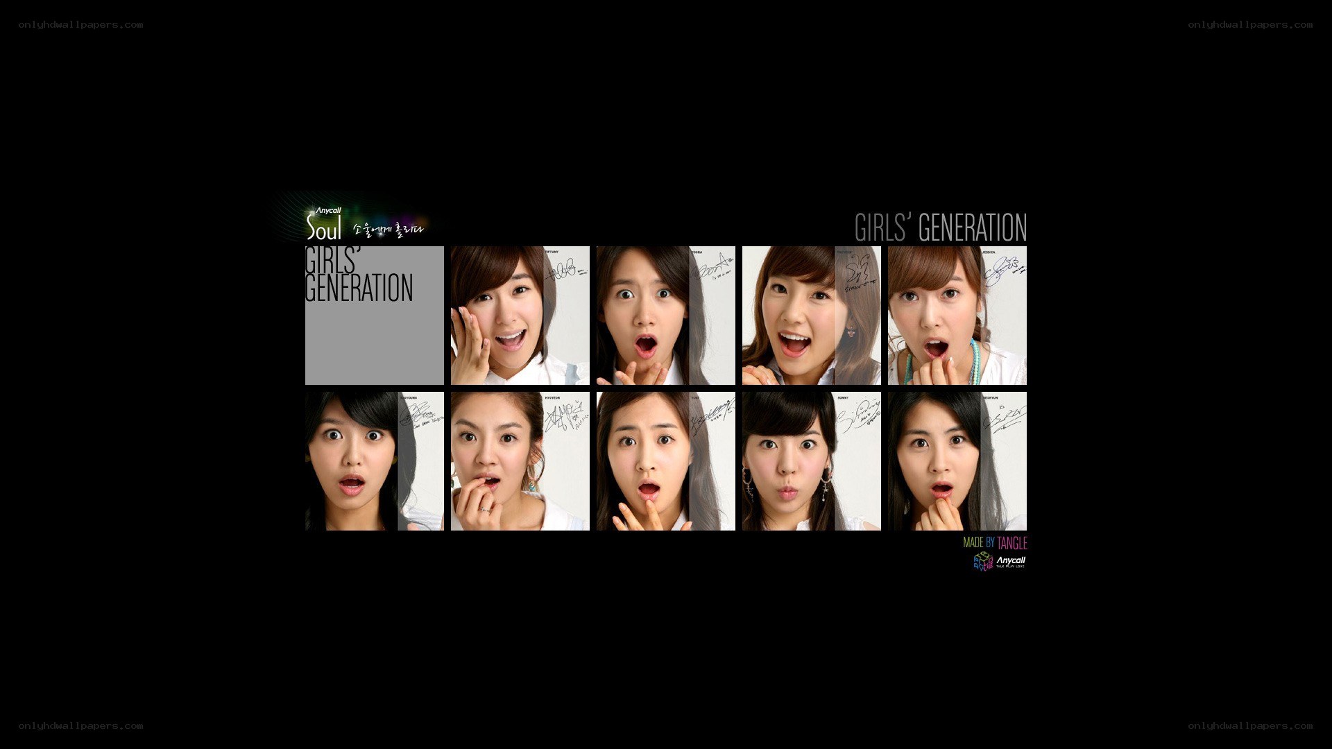 Girls' Generation portrait collage