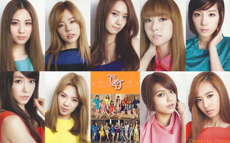 Girls' Generation portrait collage