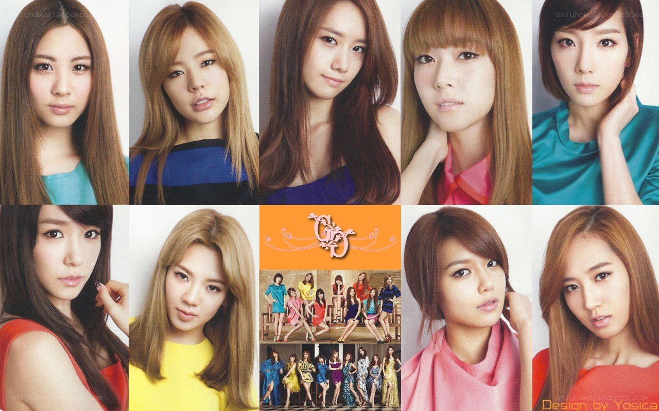 Girls' Generation portrait collage