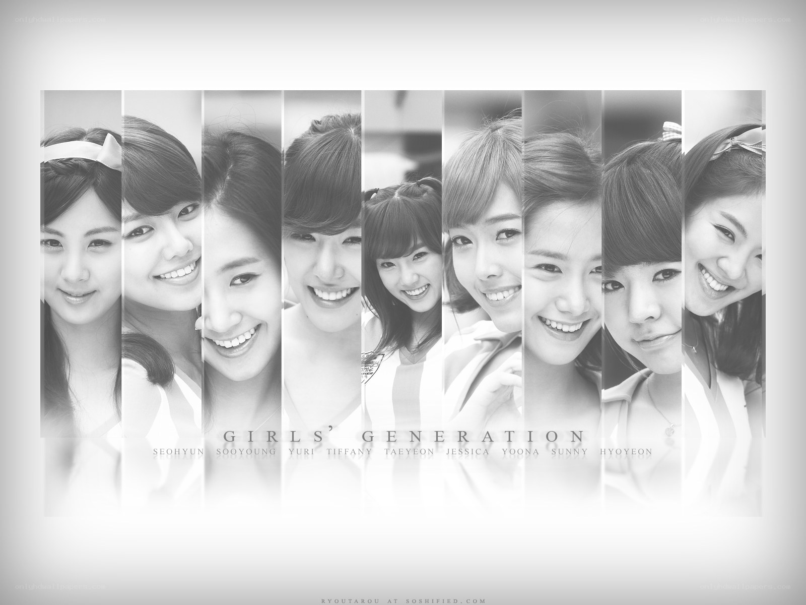 Girls' Generation portrait collage