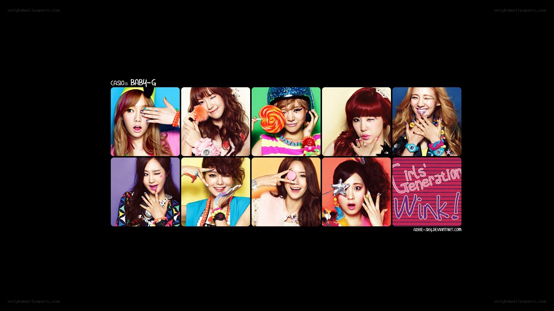 Girls' Generation Wink collage