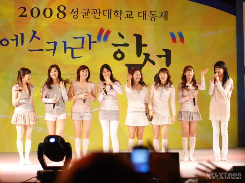 Girls' group at university event