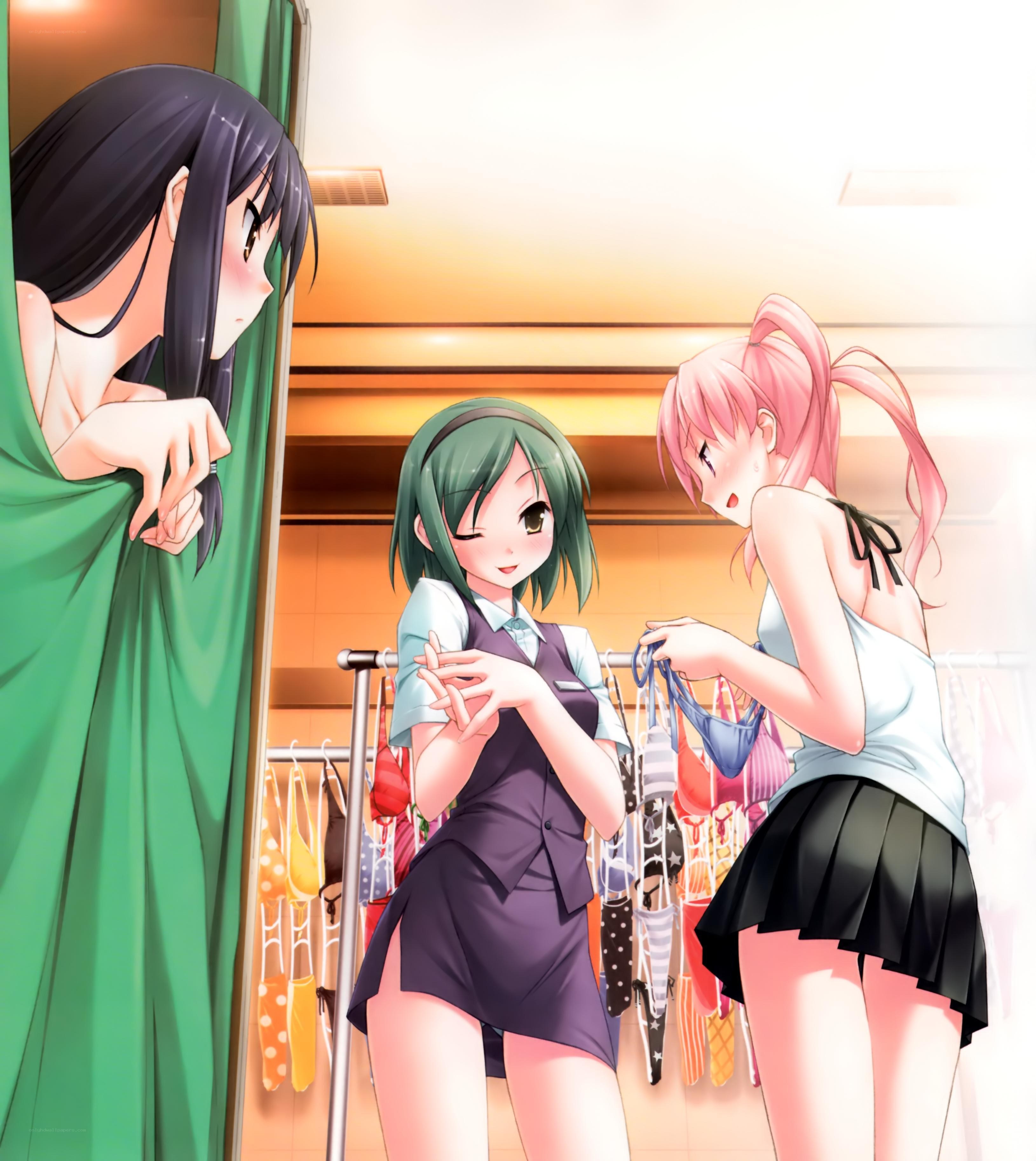 Girls in a dressing room