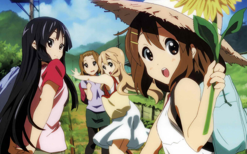 Girls in a Field — Green, Bright, Cheerful