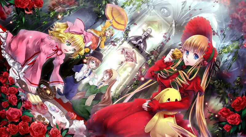Girls in a Garden — Red