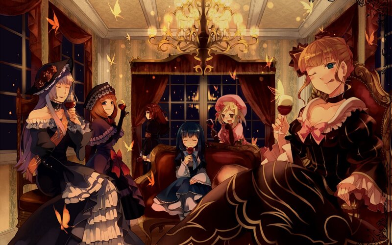 Girls in a Parlor