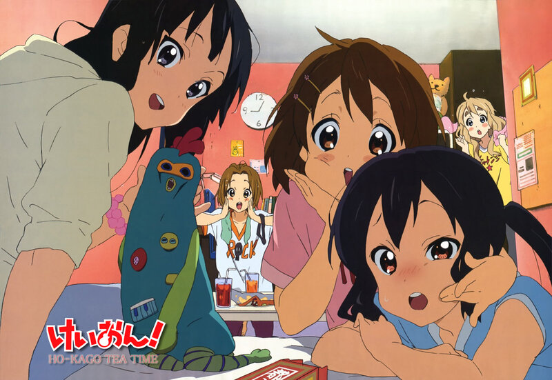 Girls in a room with a robot