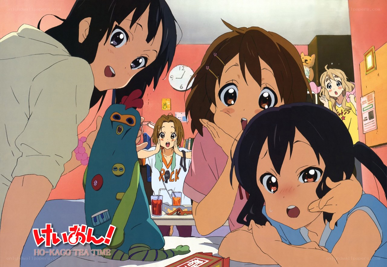 Girls in a room with a robot