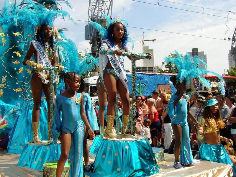 Girls in Carnival Costumes
