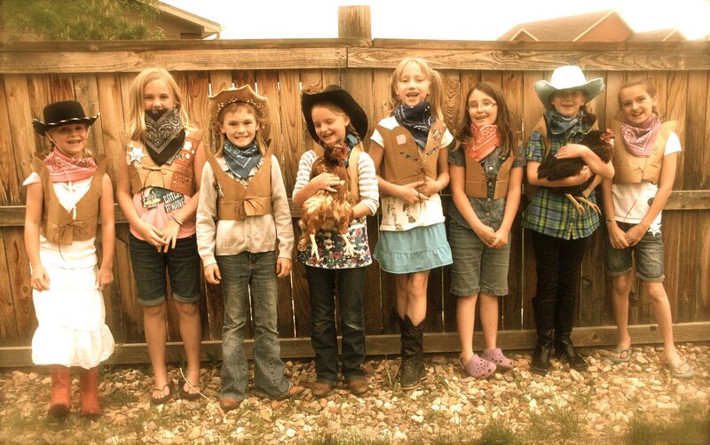 Girls in Cowboy Costumes