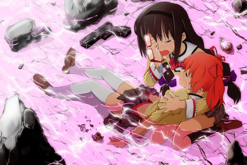 Girls in distress after explosion