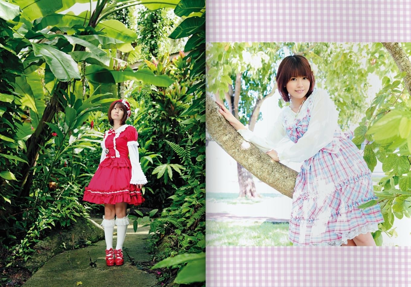Girls in garden dresses