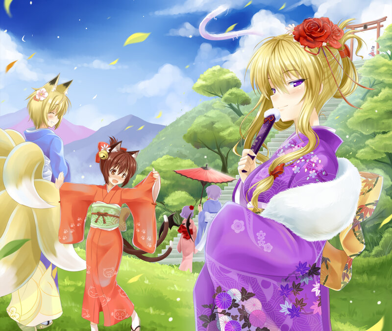 Girls in Kimonos