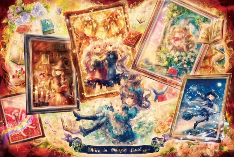 Girls in Magical Scenes