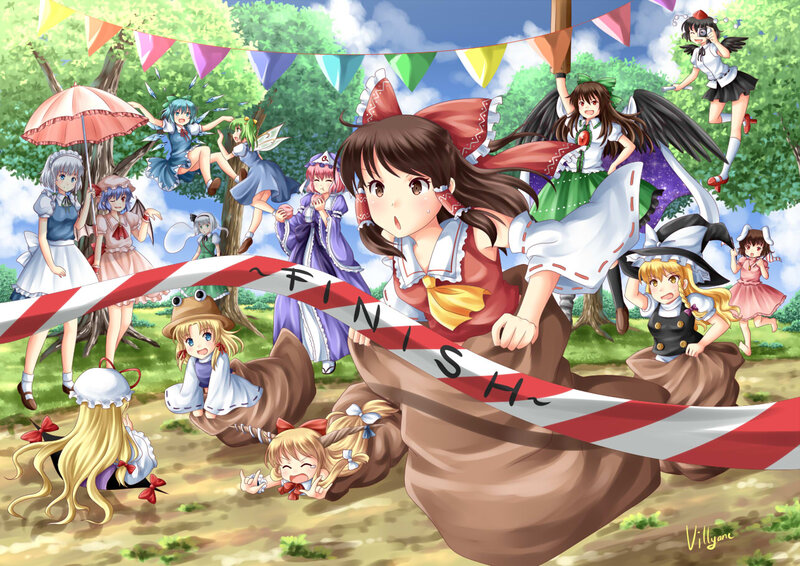 Girls in Sack Race