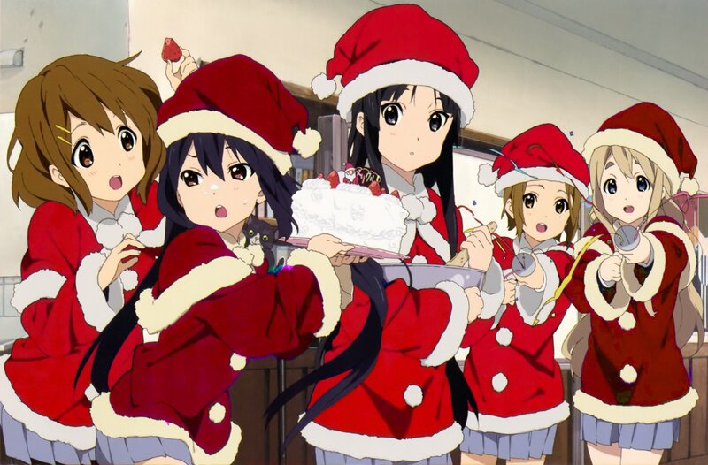 Girls in Santa Outfits — Red, Festive, Winter