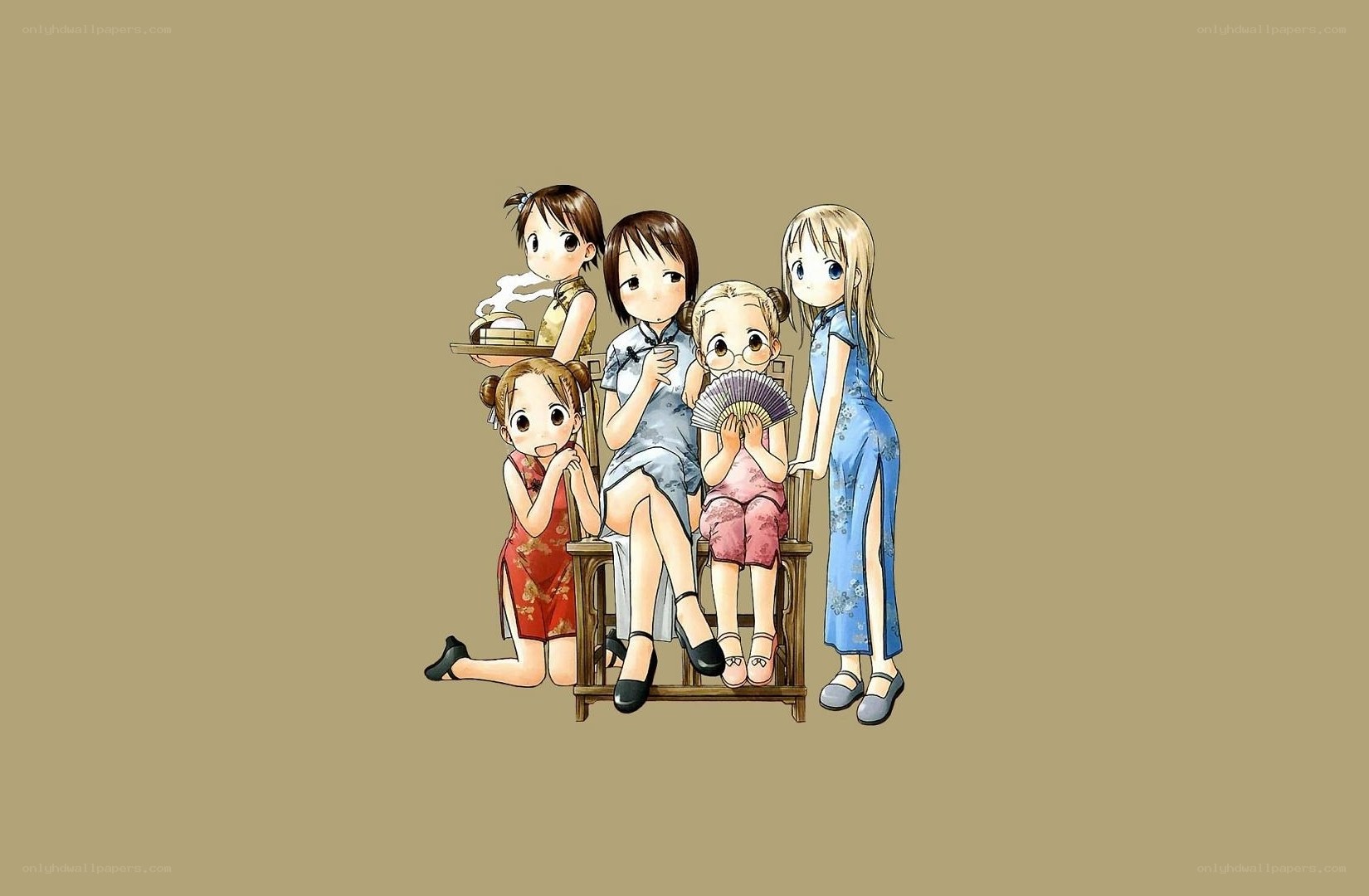 girls in traditional dresses