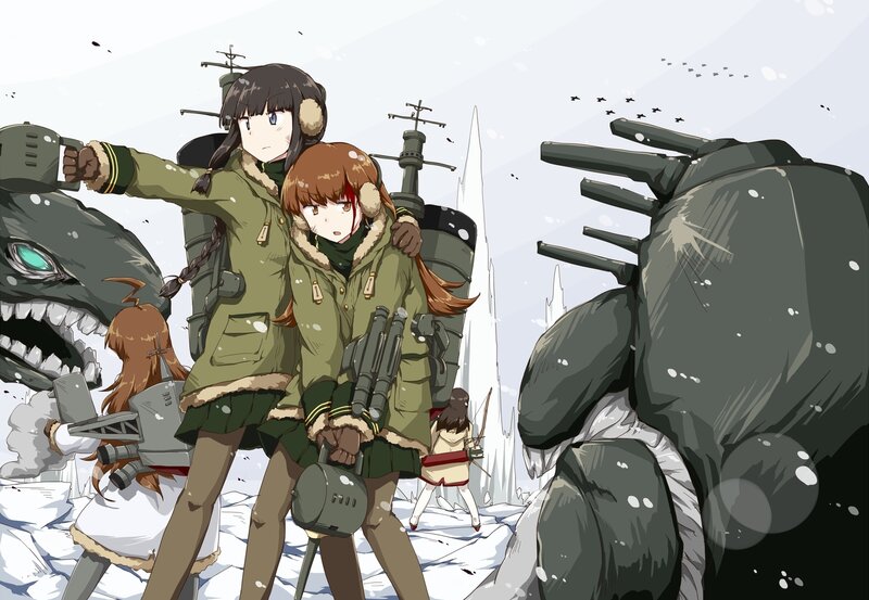 Girls in Winter Gear