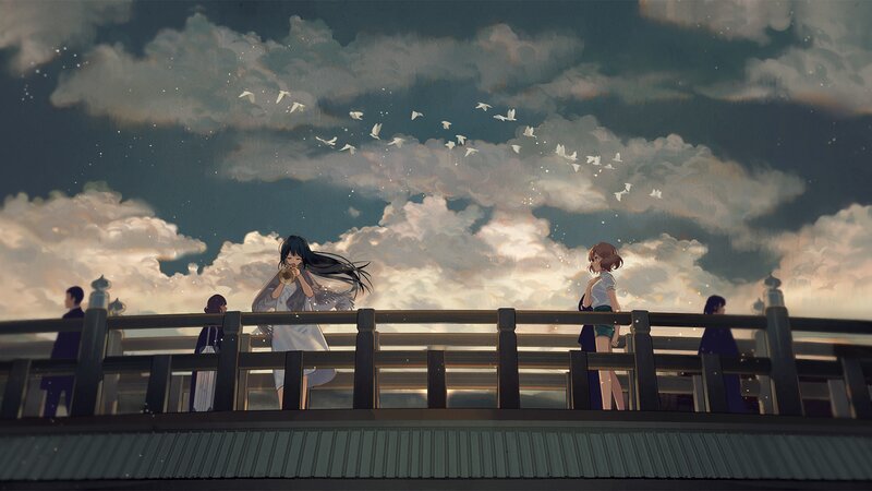 Girls on a Bridge