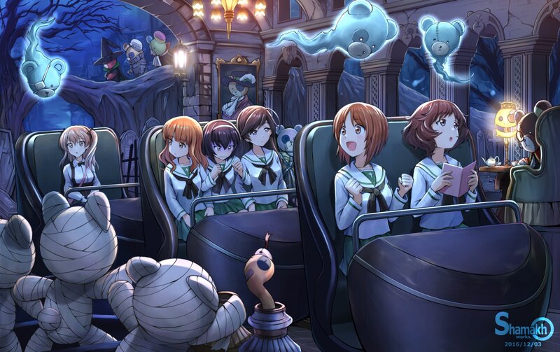 Girls on a Haunted Ride