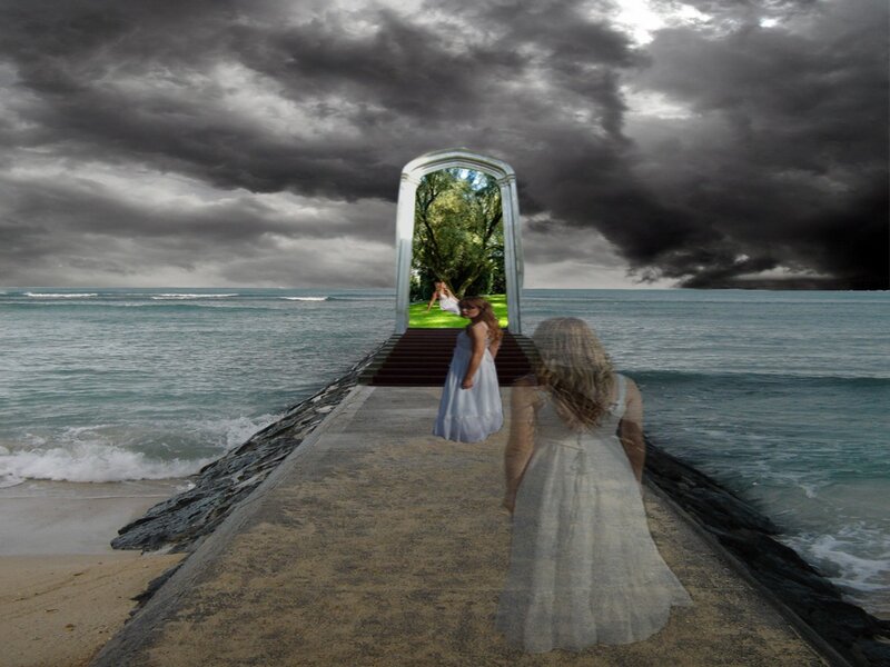 Girls on a Pier