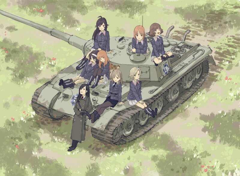 Girls on a Tank — Green