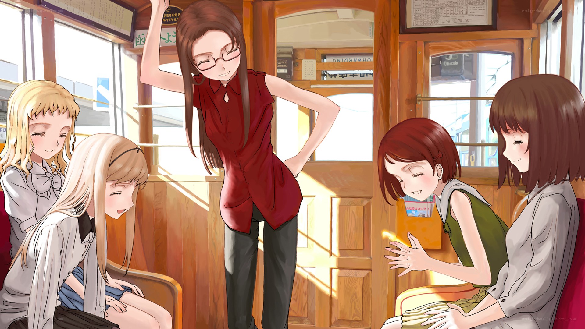 Girls on a train