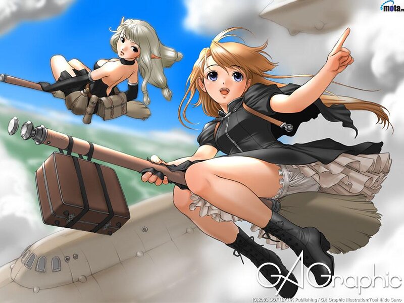 Girls on Broomsticks