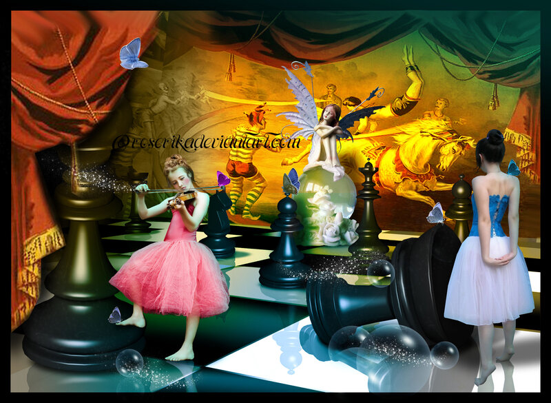 Girls on Chessboard