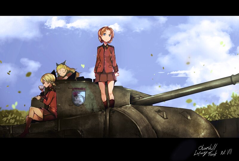 Girls on Tank — Blue, Peaceful