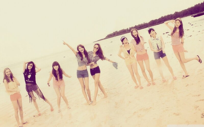 girls on the beach