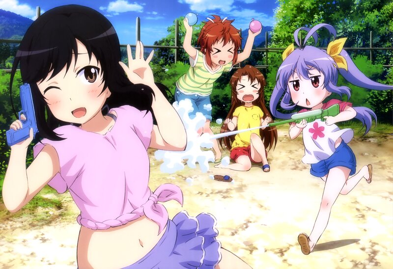 Girls Playing Water Fight