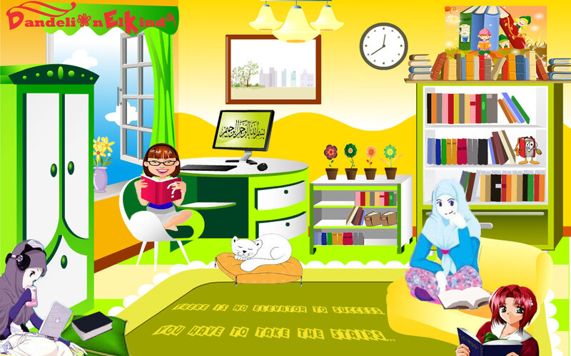Girls Reading in a Room