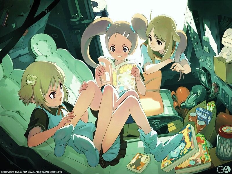 girls reading in cockpit