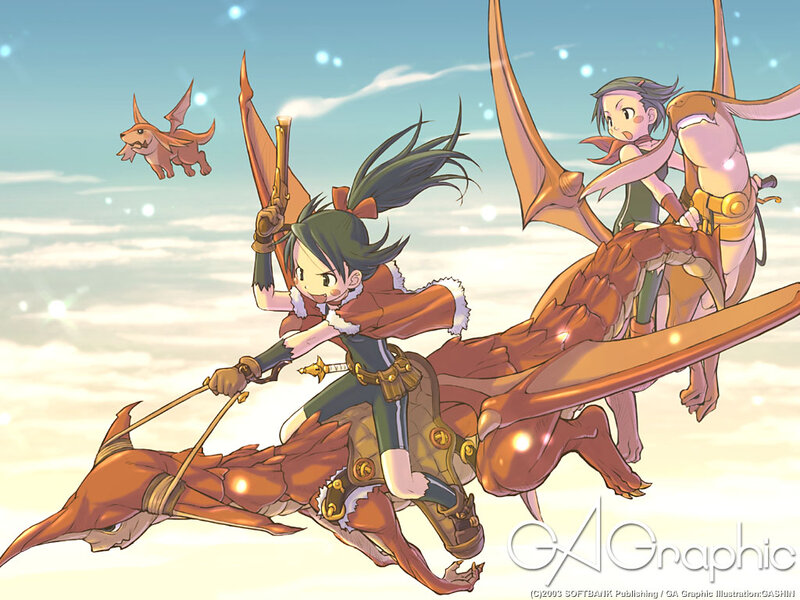 Girls Riding Dragons