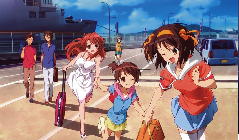 Girls Running on Dock