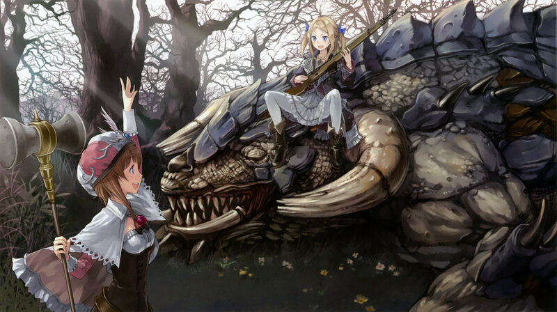 Girls with Dragon