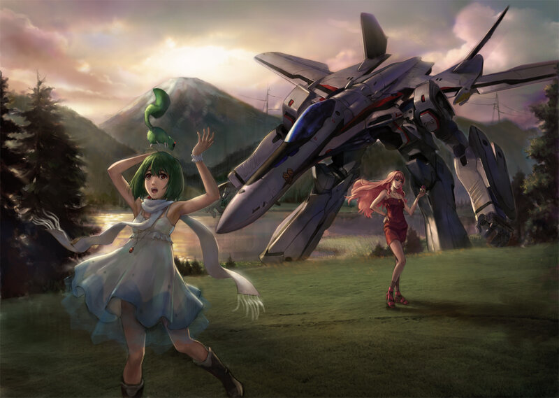 Girls with Mecha Robot