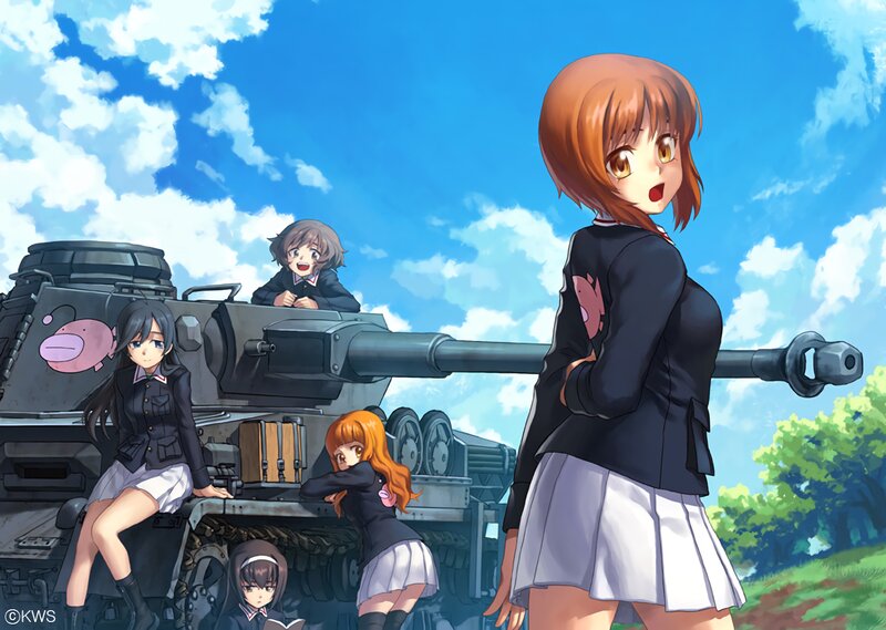 Girls with Tank — Blue