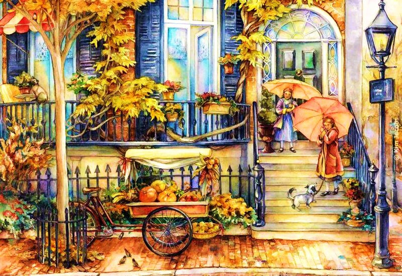 Girls with Umbrellas