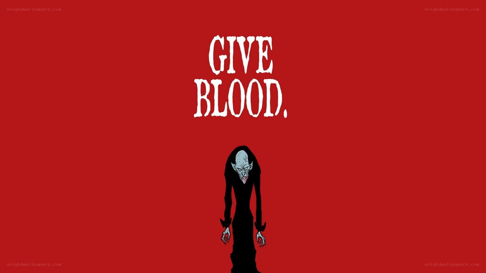 Give Blood title card