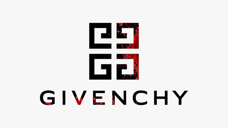 Givenchy Logo with Splatters