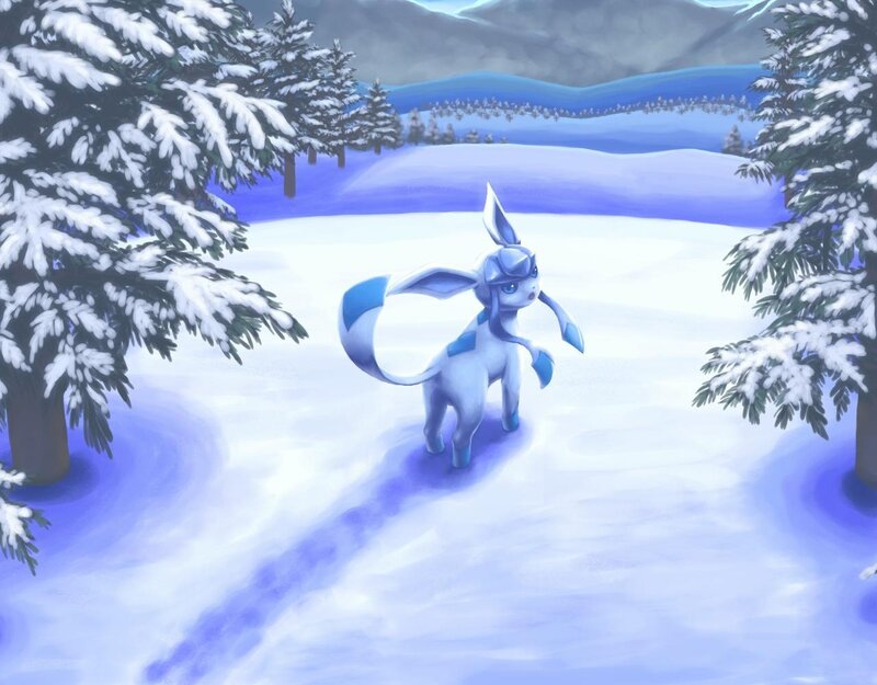 Glaceon in Snow