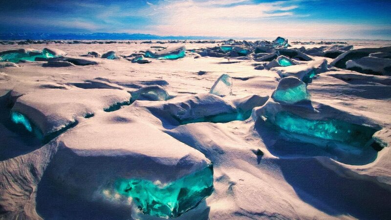 Glacial Ice Chunks
