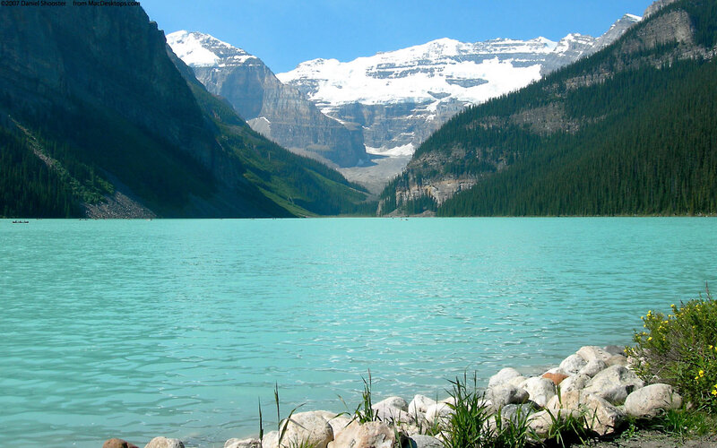 Glacial Lake and Mountains — Turquoise