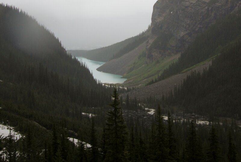 Glacial Lake in Valley
