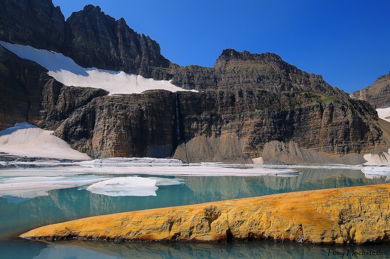 Glacial Lake with Mountains